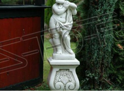 Junge 70cm Figur Statue Figuren Skulptur Weiß Statuen Garten Dekoration